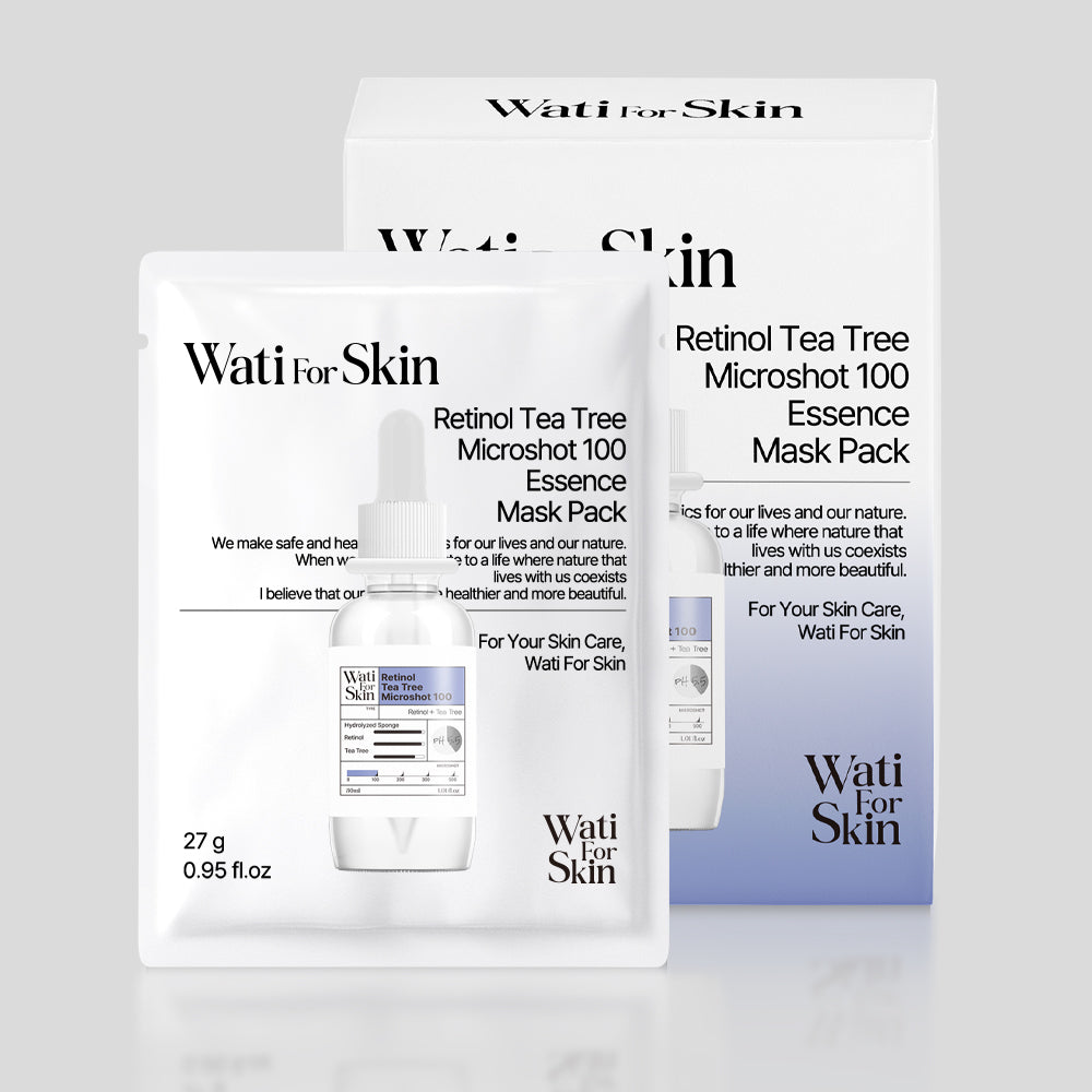 Máscara Wati for Skin Retinol Tea Tree Microshot 100 Essence Mask 10 un