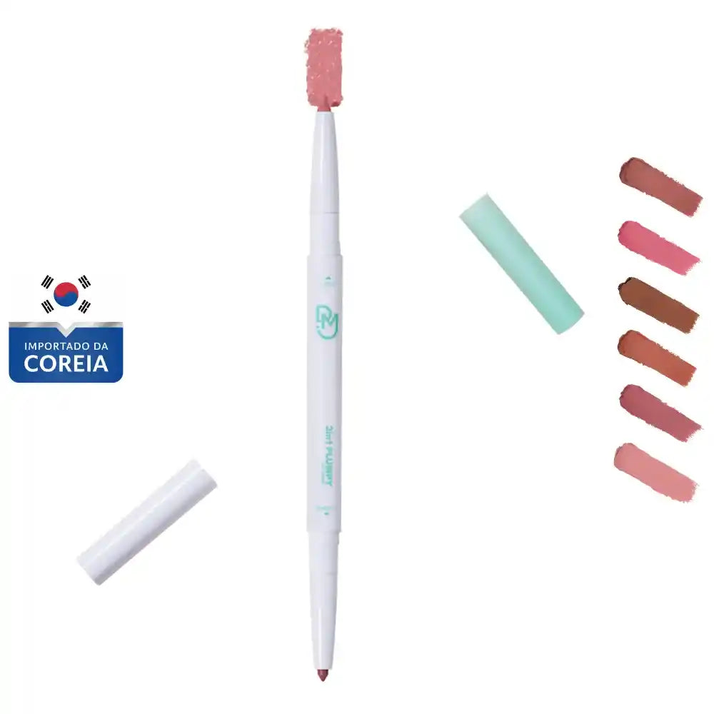 Lápis Labial 2 em 1 Dear May Plumpy Lip Liner