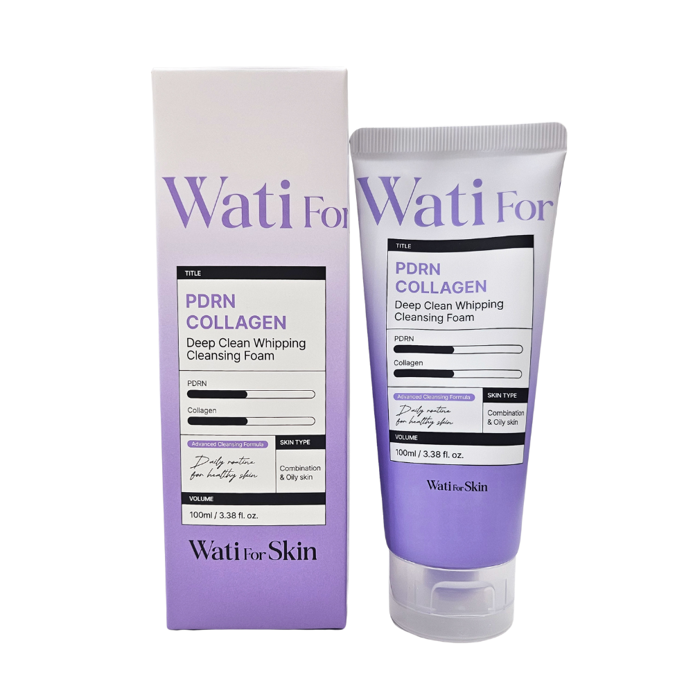 Espuma De Limpeza Cleansing Foam Wati for Skin PDRN Collagen Deep Whipping