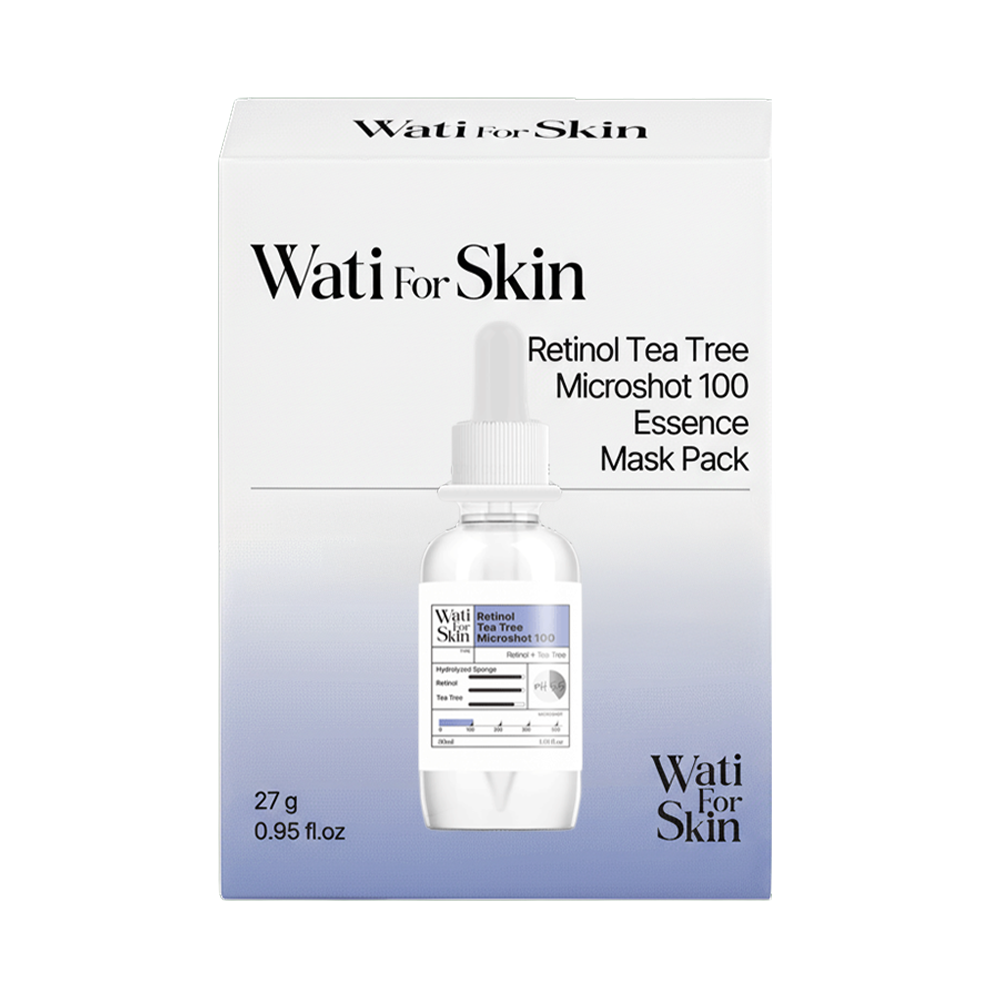 Máscara Wati for Skin Retinol Tea Tree Microshot 100 Essence Mask 10 un