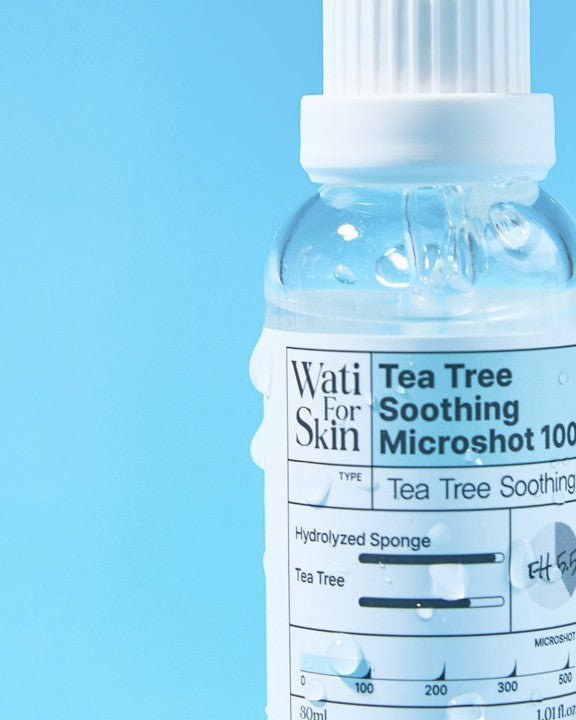 Essência Wati for Skin Tea Tree Soothing Essence Microshot 100, 30ml