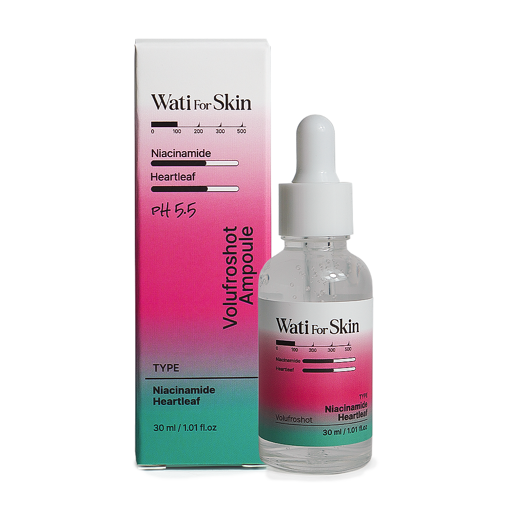 Ampola Wati for Skin Niacinamide Heartleaf Volufroshot Ampoule, 30ml