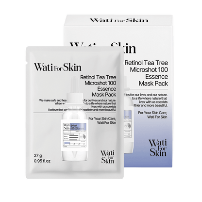 Máscara Wati for Skin Retinol Tea Tree Microshot 100 Essence Mask 10 un