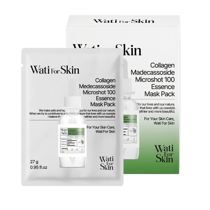 Máscara Wati for Skin Collagen Madecassoside Microshot 100 Essence Mask Pack 10unid