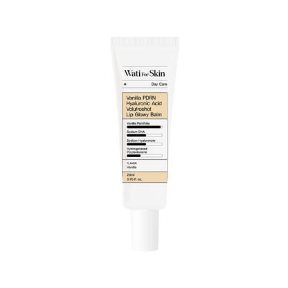Balm Labial Glow Wati for Skin Vanilla Pdrn Hyaluronic Acid Volufroshot Lip Glowy Balm