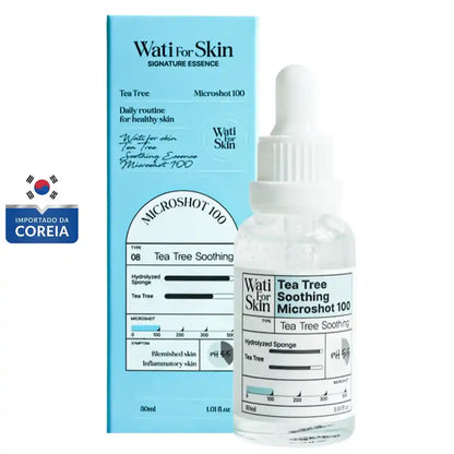 Essência Wati for Skin Tea Tree Soothing Essence Microshot 100, 30ml