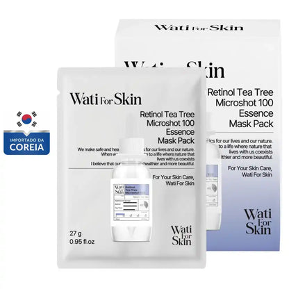 Máscara Wati for Skin Retinol Tea Tree Microshot 100 Essence Mask 10 un