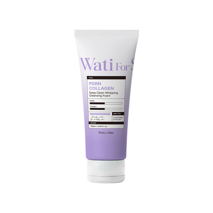 Espuma De Limpeza Cleansing Foam Wati for Skin PDRN Collagen Deep Whipping