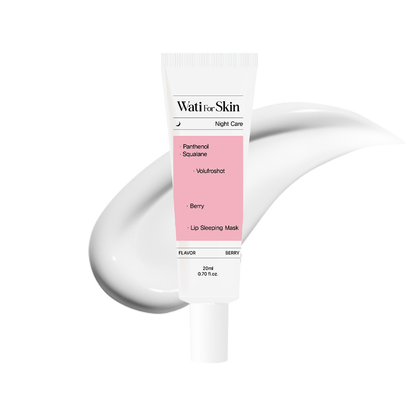Máscara Labial Noturna Wati for Skin Panthenol Squalane Volufroshot Berry Lip Sleeping Mask