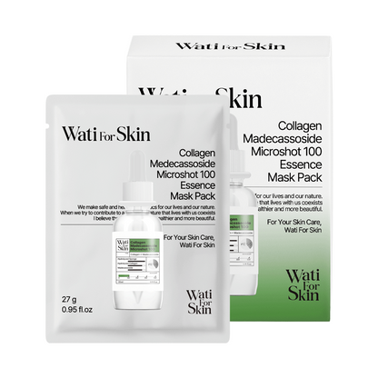 Máscara Wati for Skin Collagen Madecassoside Microshot 100 Essence Mask Pack 10unid