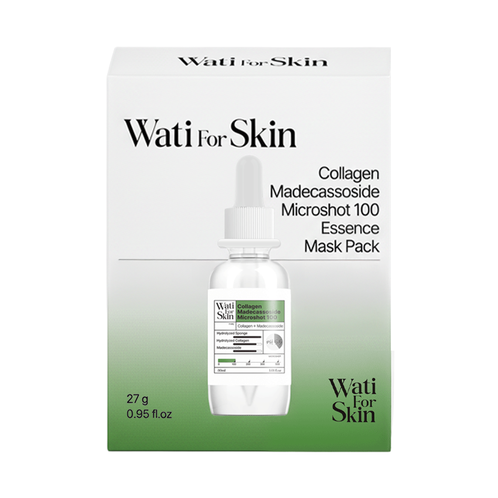 Máscara Wati for Skin Collagen Madecassoside Microshot 100 Essence Mask Pack 10unid