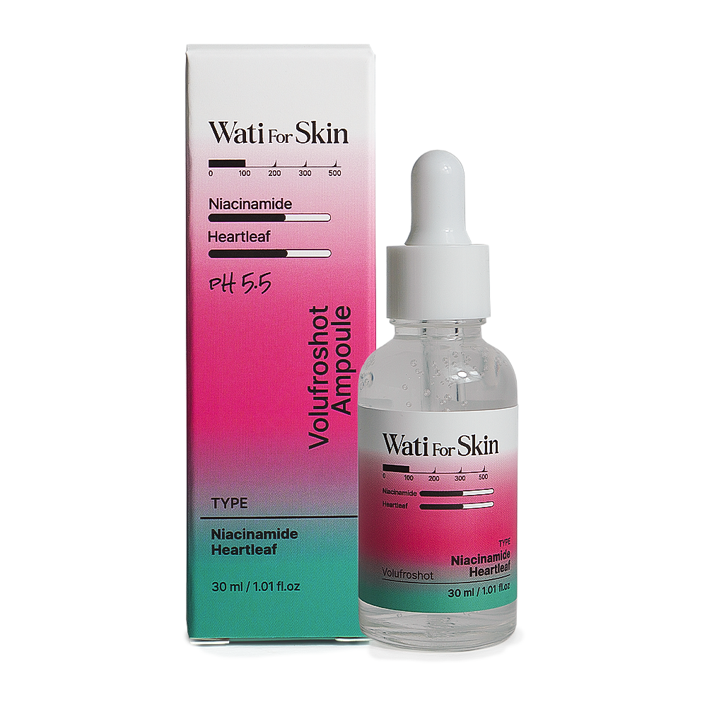 Ampola Wati for Skin Niacinamide Heartleaf Volufroshot Ampoule, 30ml