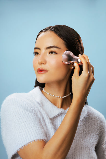 Massageador Facial Dear May Efeito Ice / Icy Massager Rose Gold