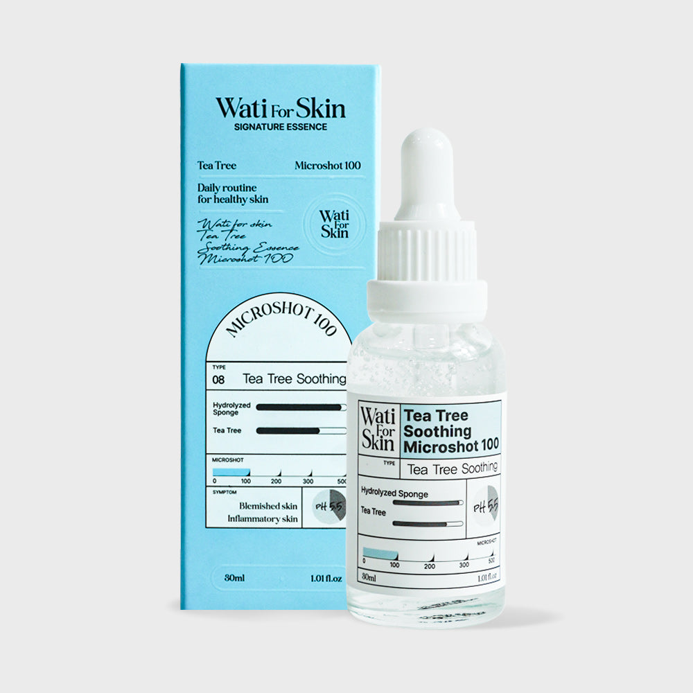 Essência Wati for Skin Tea Tree Soothing Essence Microshot 100, 30ml
