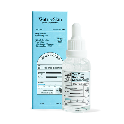 Essência Wati for Skin Tea Tree Soothing Essence Microshot 100, 30ml